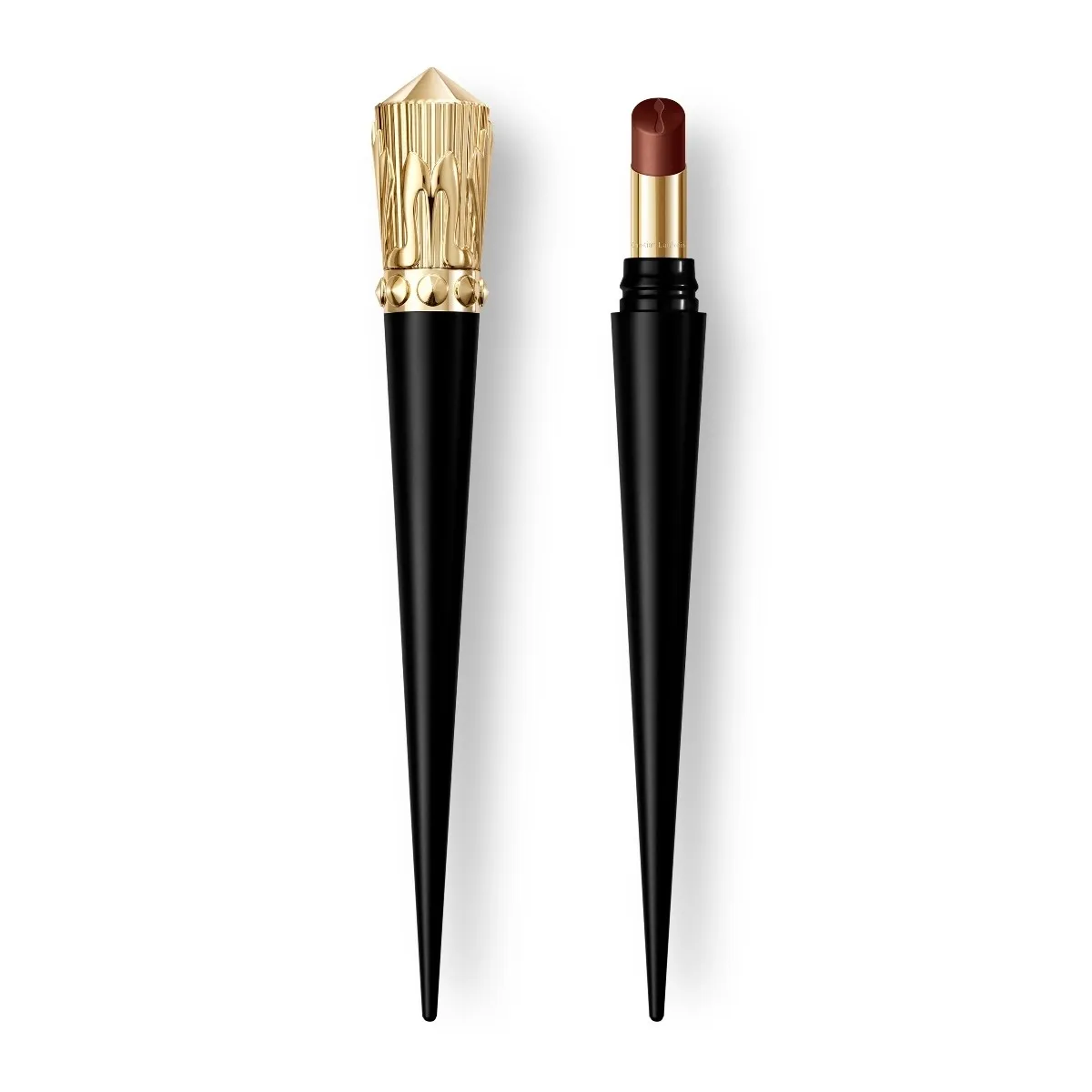Christian Louboutin Rouge Stiletto Lumi Matte – Matte Lipstick – Brown Passion 416L - Beauty - front view